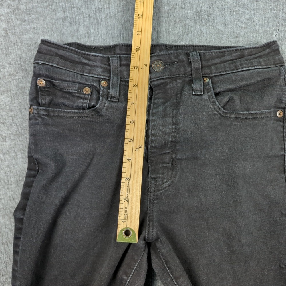 Levis‎ Jeans Womens 29 Black 726 Flare Stretch Casual Hippie Boho - Picture 8 of 16